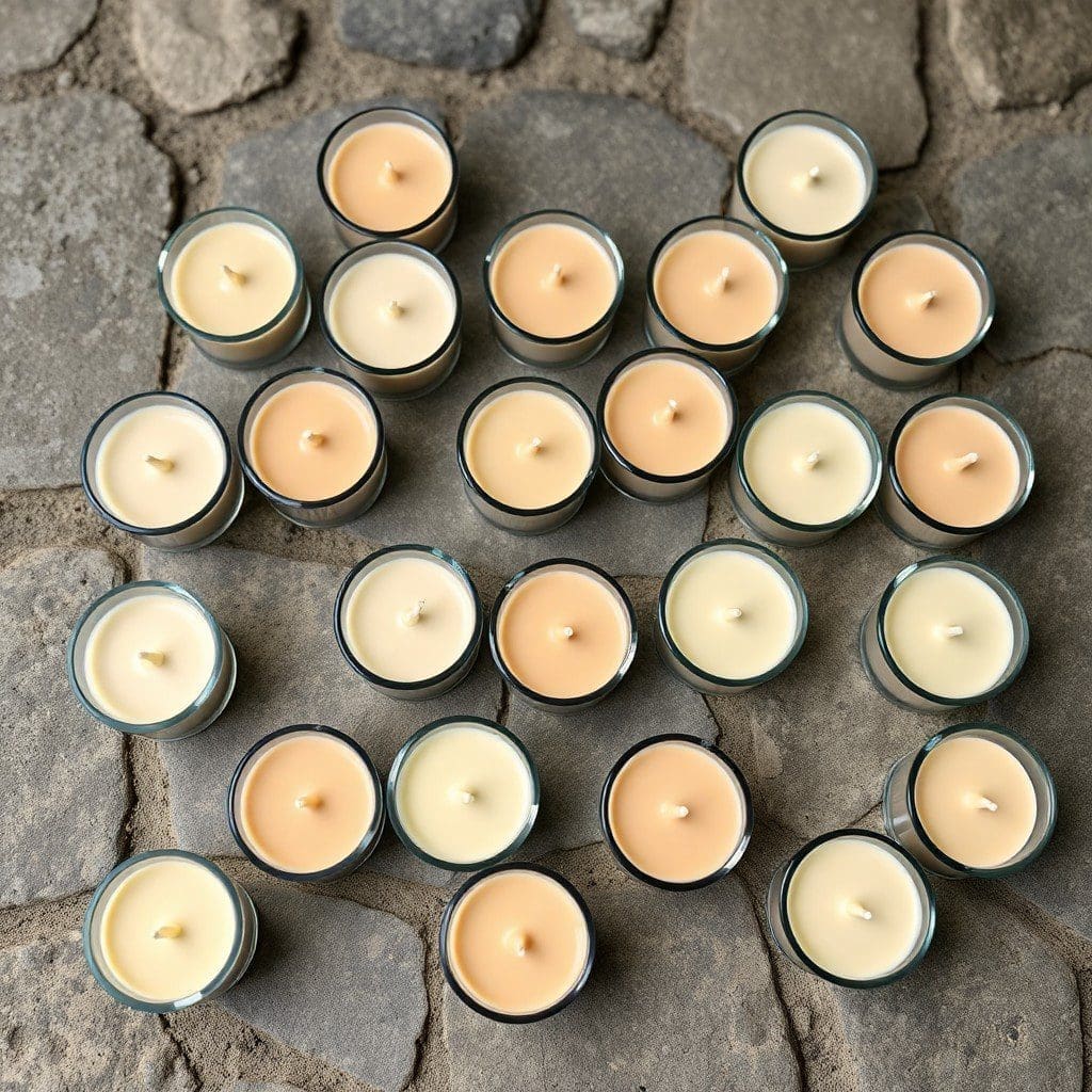 beeswax candle color variations
