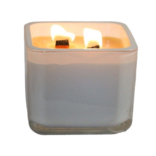 16oz Lxington Glass Container Beeswax Candle in color Glossy White